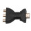2Pièces Adaptateur Av Noir Pour Cinéma Maison 9
