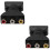 2Pièces Adaptateur Av Noir Pour Cinéma Maison 6