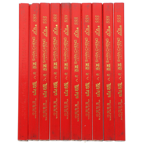 144 Pcs Carpenter Marker Products Wooden Flat Head Work
