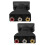 2Pièces Adaptateur Av Noir Pour Cinéma Maison 7