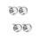 4 Pcs Men Cufflinks Studs Piano Pattern For Suit Shirts 9