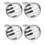 4 Pcs Men Cufflinks Studs Piano Pattern For Suit Shirts 7