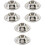 6 Pcs Stainless Steel Egg Holder Stand For Boiled Eggs Breakfast 3