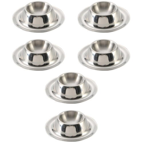 6 Pcs Stainless Steel Egg Holder Stand For Boiled Eggs Breakfast 2