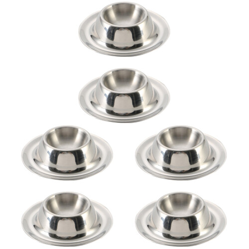 6 Pcs Stainless Steel Egg Holder Stand For Boiled Eggs Breakfast 1