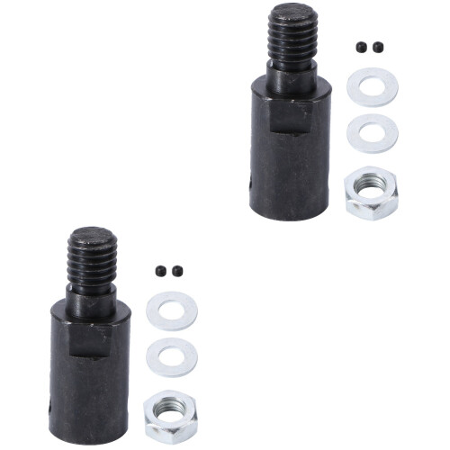 2 Pcs M10 5mm Hole Shaft Coupler Sleeve Adapter 2