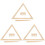 3 Sets Weaving Loom Triangle Weave Board Handcraft Tool 3