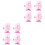 8 Pcs Clockwork Stuffed Rabbit Plush Wind Up Hopping Toy For Kids 3