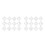 24 Pcs Creative Christmas Painting Stencils White 9