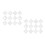 24 Pcs Creative Christmas Painting Stencils White 4