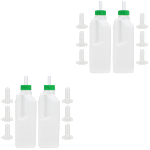 2 Sets Calf Bottles With Handle For Lamb And Small Animals Feeding 2