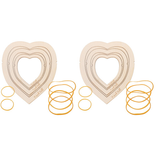 2 Sets Wooden Knitting Macrame Trimming And Cutting Template 1