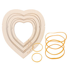 2 Sets Wooden Knitting Macrame Trimming And Cutting Template