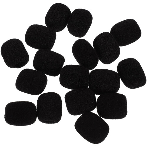 200 Pcs Lapel Headset Mic Sponge Windscreens