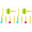 12 Pcs Diy Handheld Roller Plastic Clay Dough Tool For 2