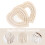 2 Sets Wooden Knitting Macrame Trimming And Cutting Template 8