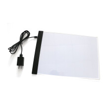 2Pcs A4 LED Artist Thin Art Stencil Board Light Box With US Adapter