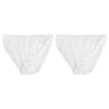 2Pz Biancheria Usa E Cotone Morbido Bianco