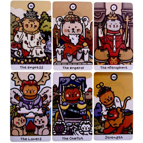 Cattitude Tarot, Cattitude Tarot, Tarot Card, Funny Game, Divination 1