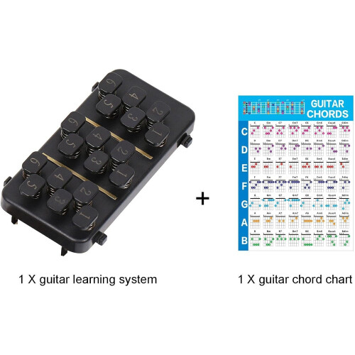Guitar Chord Learning Tool, Chord Learning Decals Practice Tool, Chord Learning Aid, Chord Teacher Tool 1