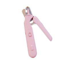Katten nageltrimmergereedschap met LED-licht-Roze