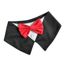 Klassieke hondenstropdas Zacht canvas BowTie-kraag Heren-M.