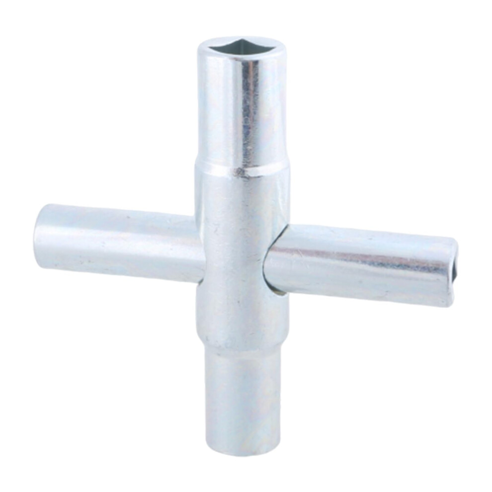 4 Way Sillcock Tap Wrench Utility Steel Water Wrench With Meter For Opening 1/4, 9/32, 5/16, 11/32 Inch 9426802320152