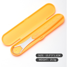 Revolutionize Your Oral Hygiene: Reusable Metal Tongue Cleaner, Portable Design, Eliminate Bad Breath, Travel Case, Odorless Stainless Steel, Long-Ter