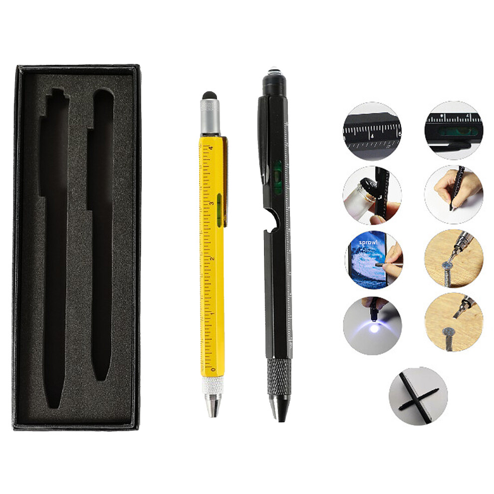 Multitool Pen, 9-In-1 Tool For Everyday Carry, Stylish Aluminum Tube And Copper Fittings, Perfect For Handy Dads And Men Who Love Cool Gadgets 9148971628821