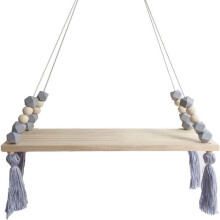 Exquisite Hand Woven Cotton Rope, Floating Shelves for Bohemian Minimalist Room, Rustic Boho Storage Adds Free-Standing Shelf Effect to Home Wall Deco