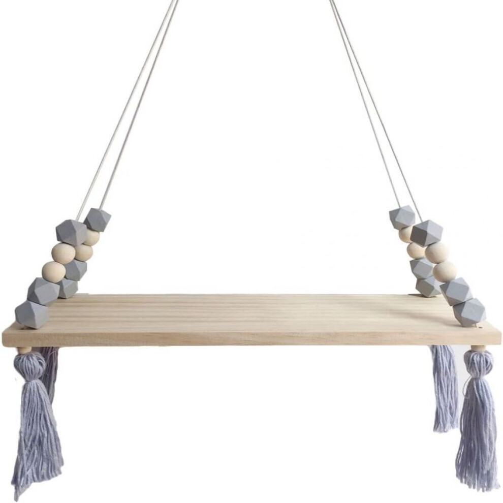 Exquisite Hand Woven Cotton Rope, Floating Shelves For Bohemian Minimalist Room, Rustic Boho Storage Adds Free-Standing Shelf Effect To Home Wall Deco 9074015276577