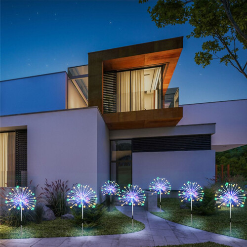 120 ηλιακά φώτα LED για εξωτερικούς χώρους, αδιάβροχα, ηλιακά φώτα κήπου με εύκολη 1