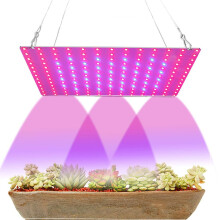 Lâmpada de cultivo LED de 169 LEDs com cobertura ajustável, econômica e ideal para o cultivo de plantas em ambientes internos. Painel de LED de