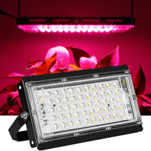 Lâmpada LED de Espectro Total para Plantas, Ideal para Cultivo em Ambientes Fechados, Eficiente em Energia com Dissipação de Calor, 50W