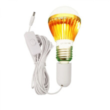 Handmatige drukknopschakelaar, milieuvriendelijke 12V 5W LED-lamp met gelijkstroomaansluiting voor kamperen, wandelen en buitenavonturen.