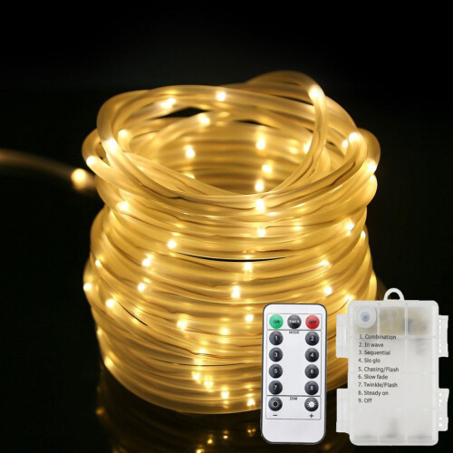 IP65Waterproof αξιολόγησης μπαταρίας LED φώτα σχοινιού, εύκολο να διαμορφώσει θερμά