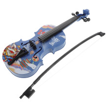 Children's Violin Educational Instrumental Musical Preschool Beginner Miniature Bow Blue Plastic
