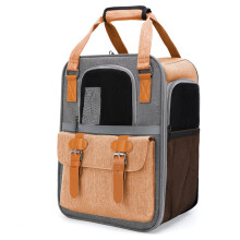 Pet Carrier Backpack Sling Bags For Cats And Dogs Portable Small Animal Carrier Cage Carrying Bag Travel Bag Yellow