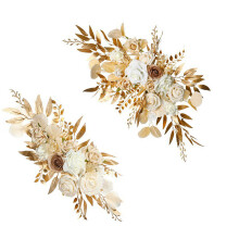 Elegant Wedding Arch Floral Arrangement-Golden willow leaves