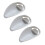 3Pcs Splashprevent Faucet Adapter Water Diverter Extender-Gray 1