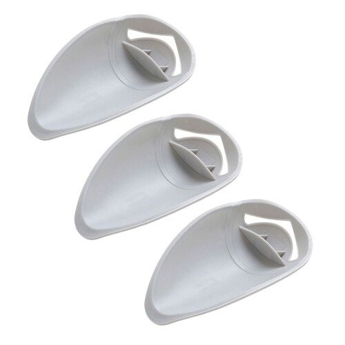 3Pcs Splashprevent Faucet Adapter Water Diverter Extender-Gray