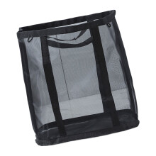 Ventilated Foldable Clothes Bin With Carry Handles For-Black