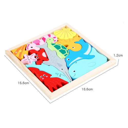 1 Set Ocean Dier Legpuzzel Educatief Speelgoed 1