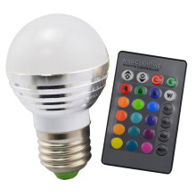 E27 3W Rgb Smart Leuchtmittel Dimmbar Mit Fernbedienung Für