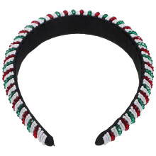 4Stk Weihnachts Haarreifen Mit Perlen Xmas Haaraccessoires