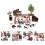 2Sets Assorted Color Miniature Farm Figurines Durable DIY Toy Set 9