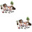 2Sets Assorted Color Miniature Farm Figurines Durable DIY Toy Set 7