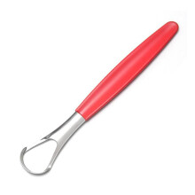 Tongue Scraper Cleaner Adult Surgical Grade Eliminates Bad Breath Stainless Steel Brush Scraper Tool Scraper Metal Teeth Tongue Red 1 Pack