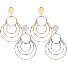 4Paare Ohrstecker Hoops Mehrlagig, Trend Ohrringe