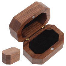 3Stk Holz Ringe Schmuck Box Für Hochzeit Mehrfarbig